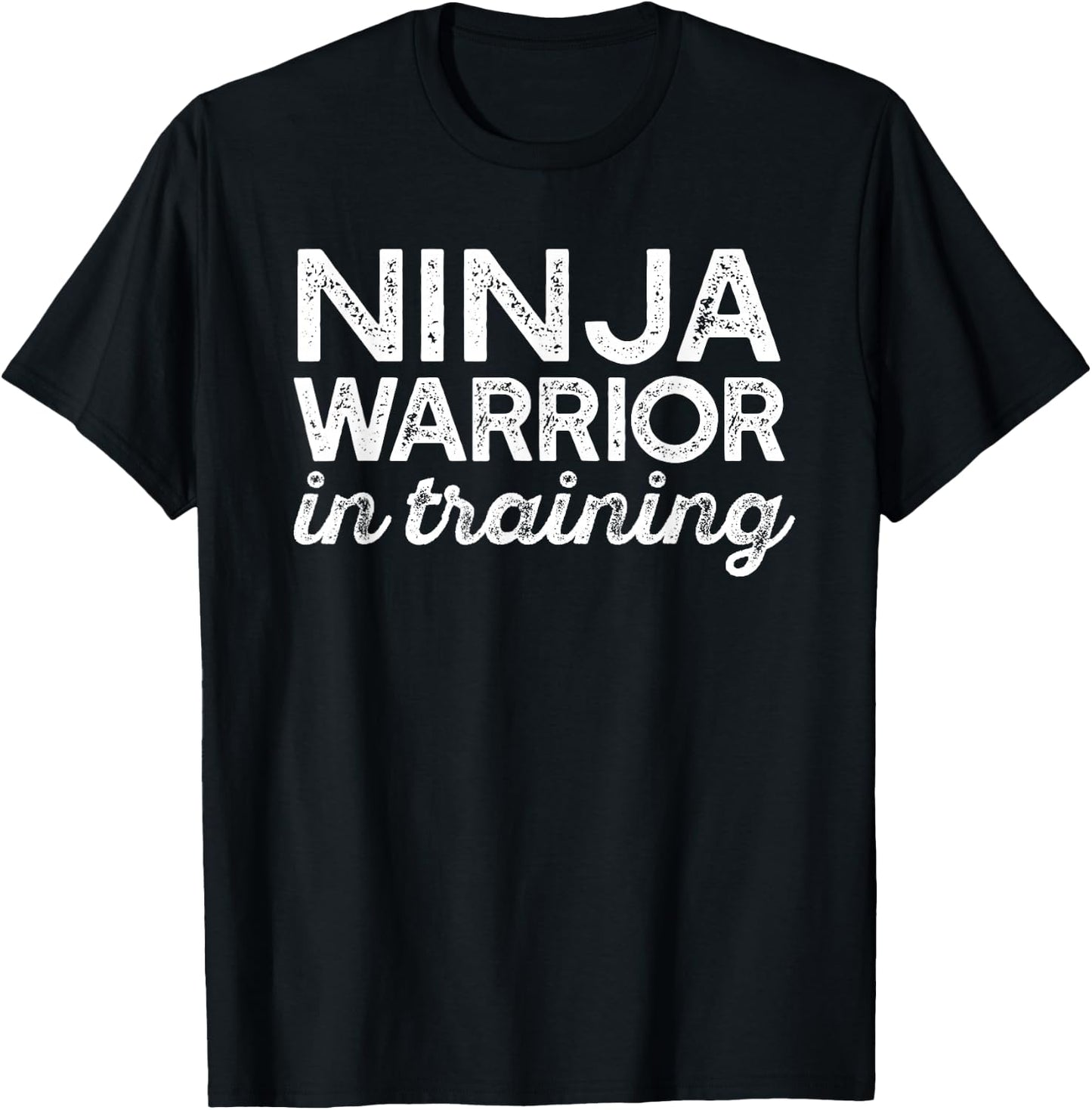 Ninja Warrior in Training Fun Parkour Meme T-Shirt - T-Shirt | Black