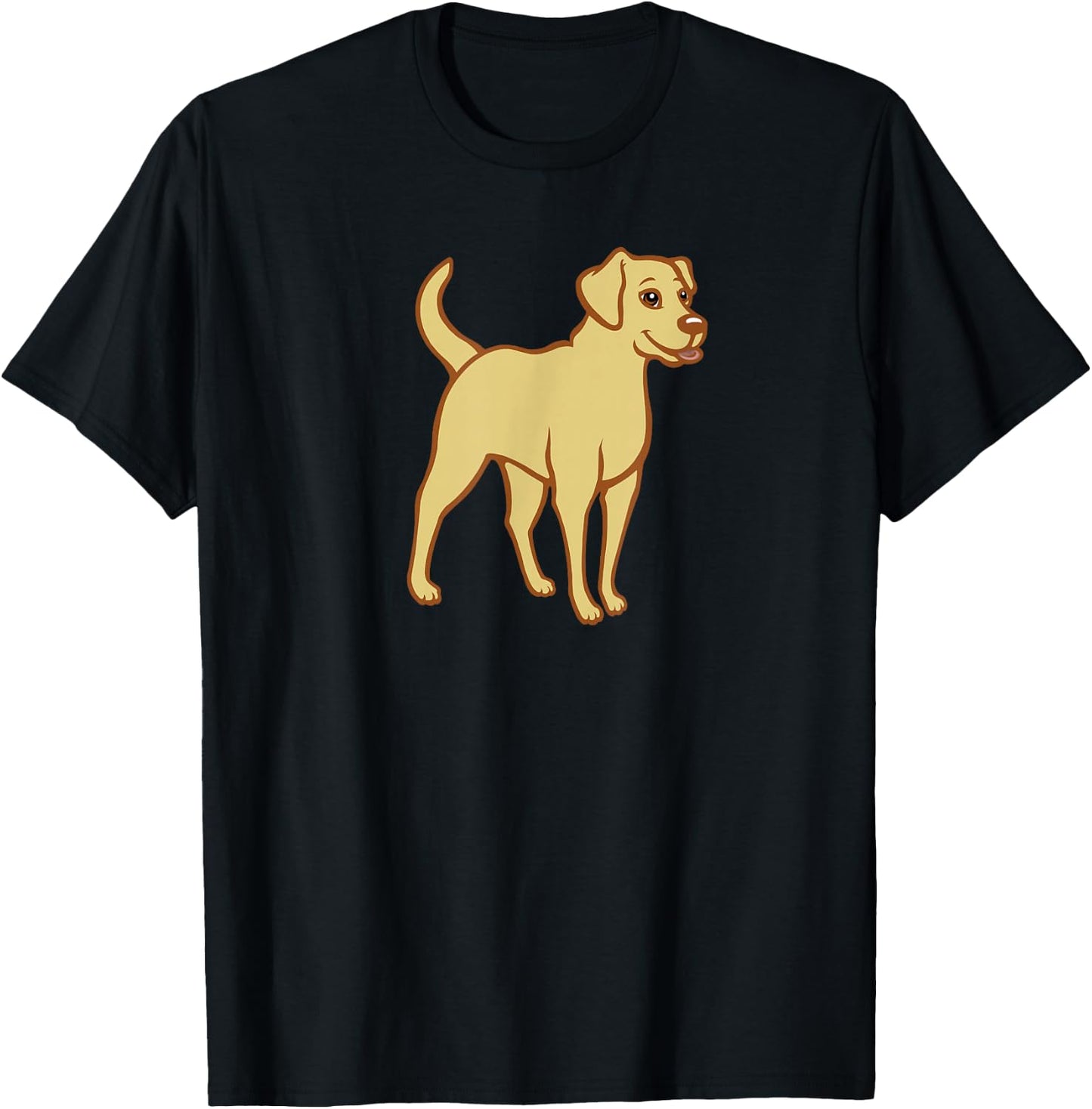 Yellow Lab Labrador Retriever Cute Dog Old Yeller Mastador Men Women Kids T-Shirt - T-Shirt | Black