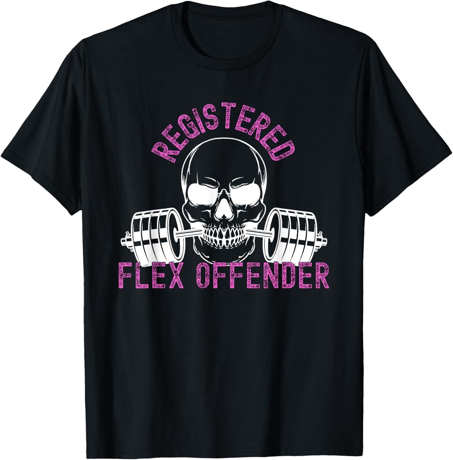 Registered Flex Offender Bodybuilder Gym Apparel T-Shirt - T-Shirt | Black