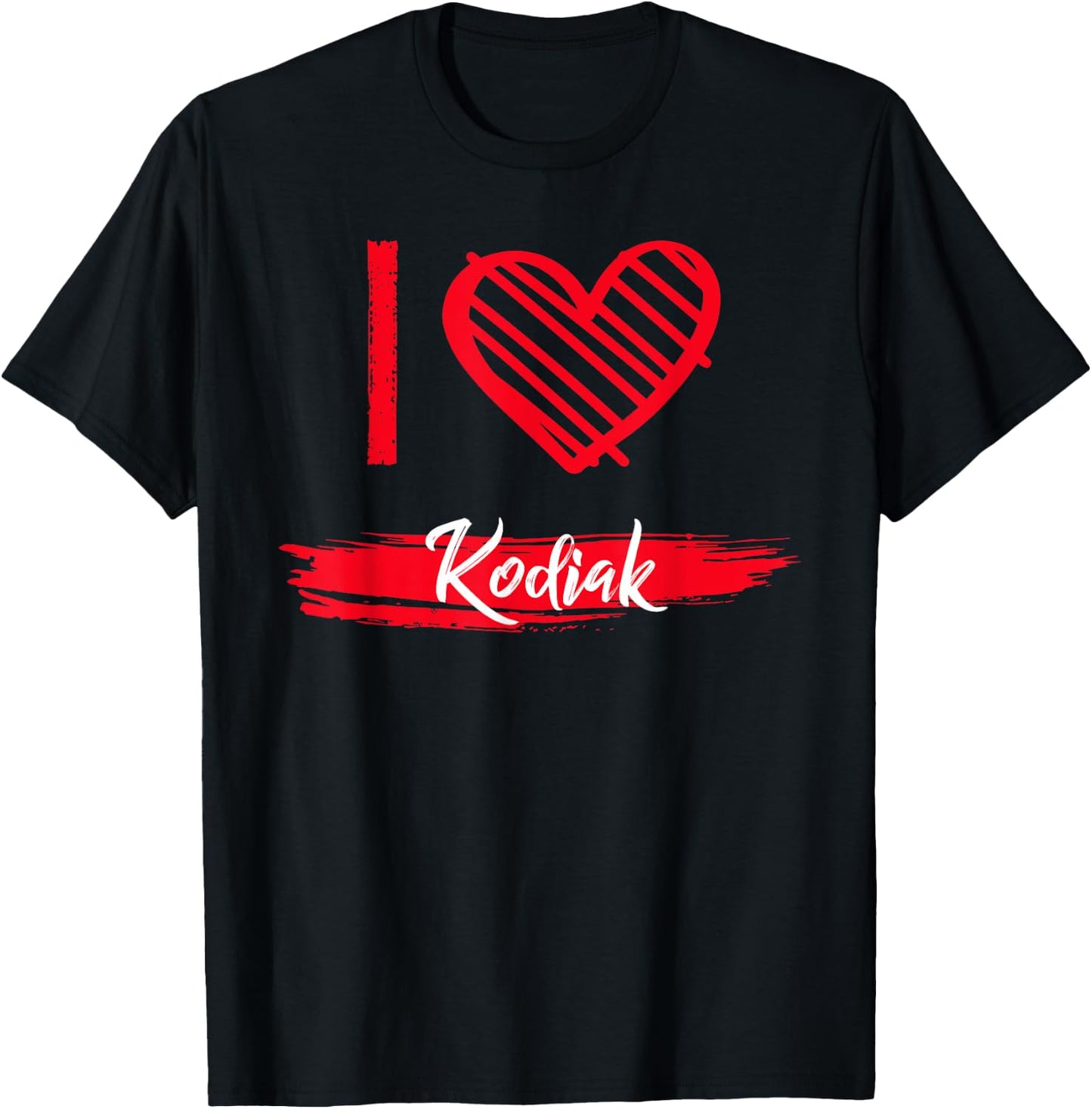 I Love KODIAK I Heart KODIAK T-Shirt - T-Shirt | Black