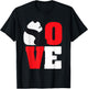 Panda Bear Shirt Black And White Panda Love T-Shirt - T-Shirt | Black