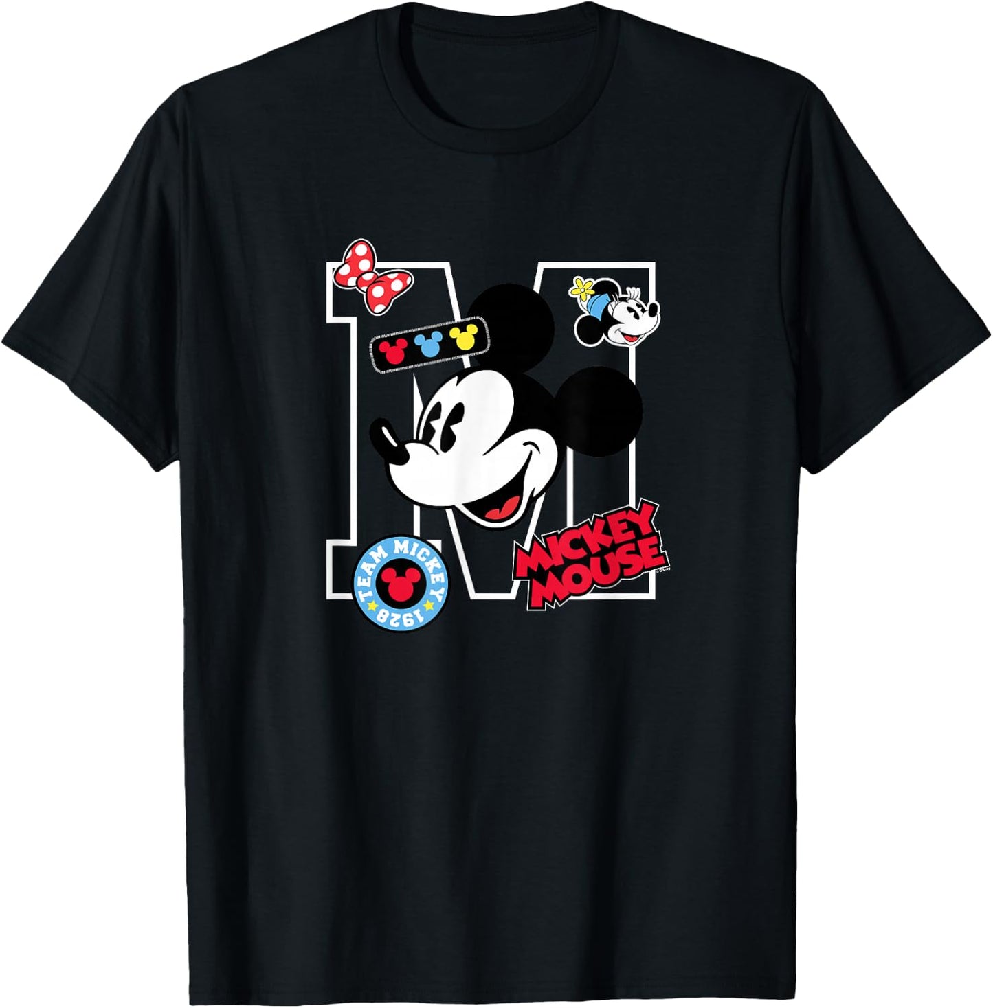 Disney - Mickey Big M Mickey Mouse T-Shirt - T-Shirt | Black