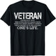 Veteran Definition Meaning Army Soldier Cool Military Gifts T-Shirt - T-Shirt | Black