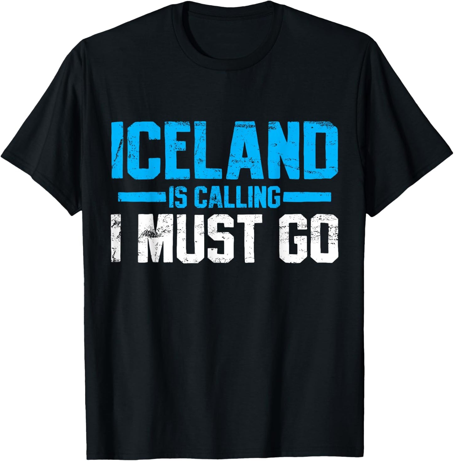 Iceland Icelandic Travel Souvenir Funny Vintage Gift T-Shirt - T-Shirt | Black