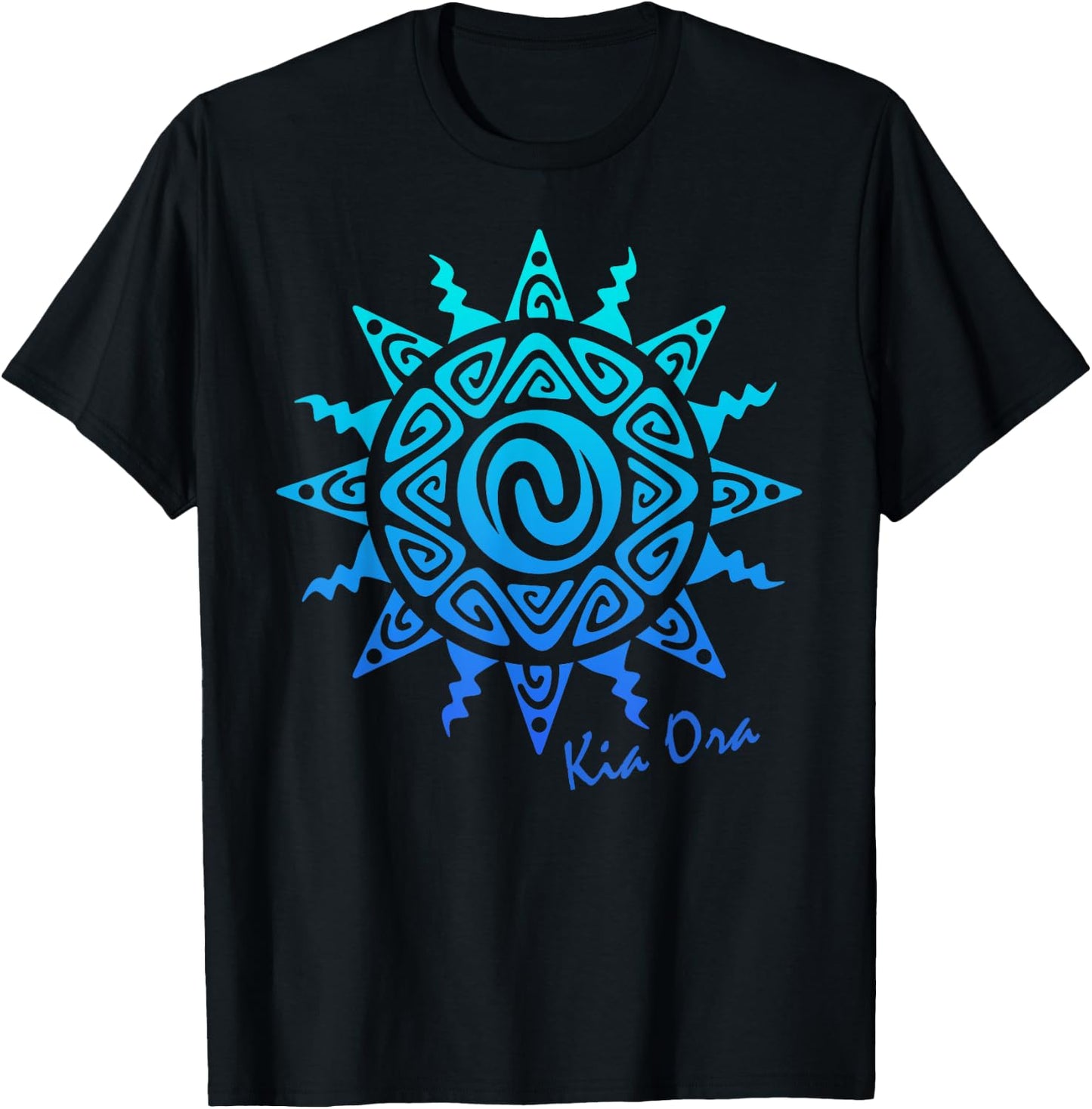 Culture Sun Kia Ora Symbol, Haka New Zealand T-Shirt - T-Shirt | Black