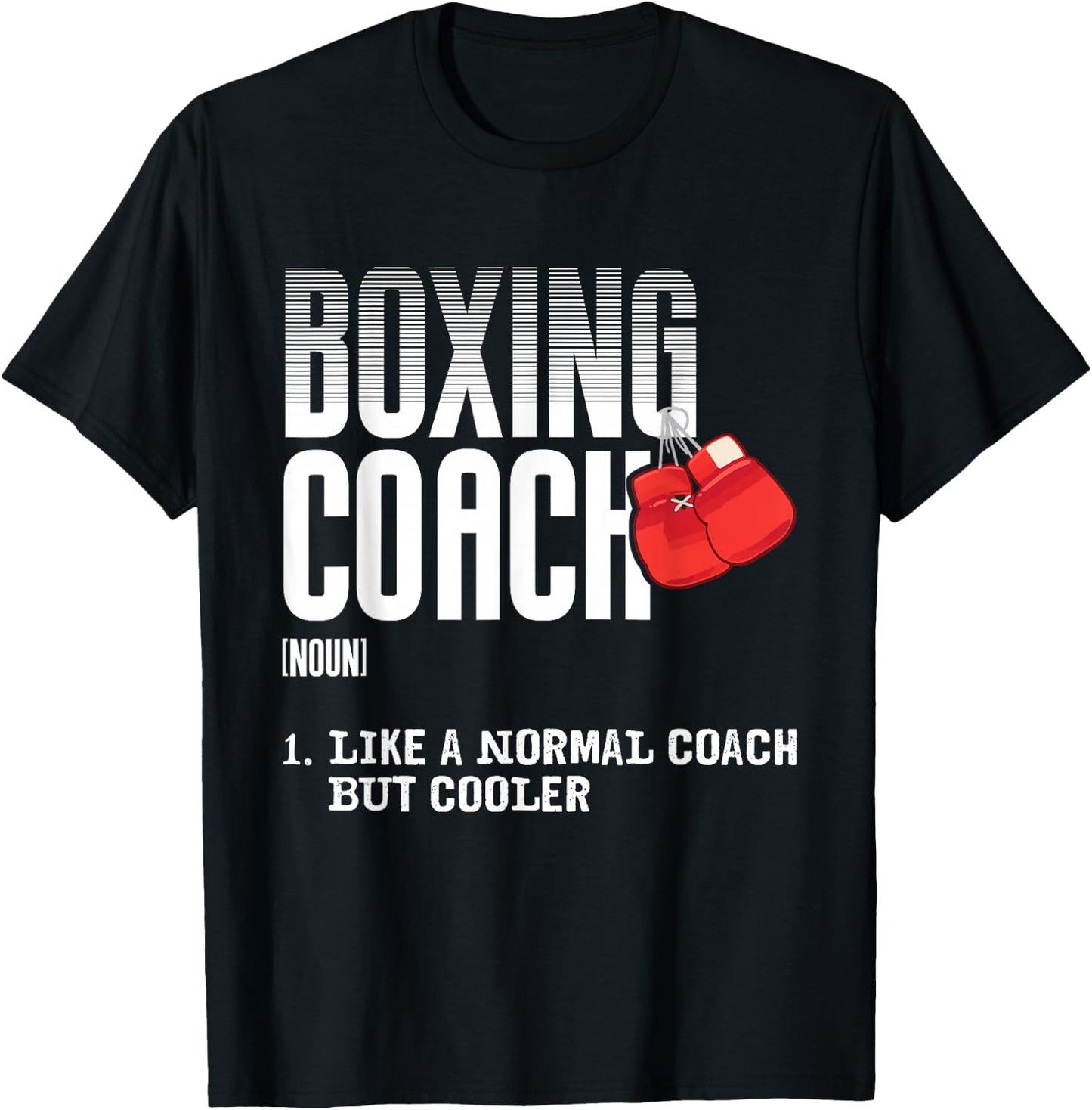 Boxing Coach Funny Sports Definition Trainers T-Shirt - T-Shirt | Black