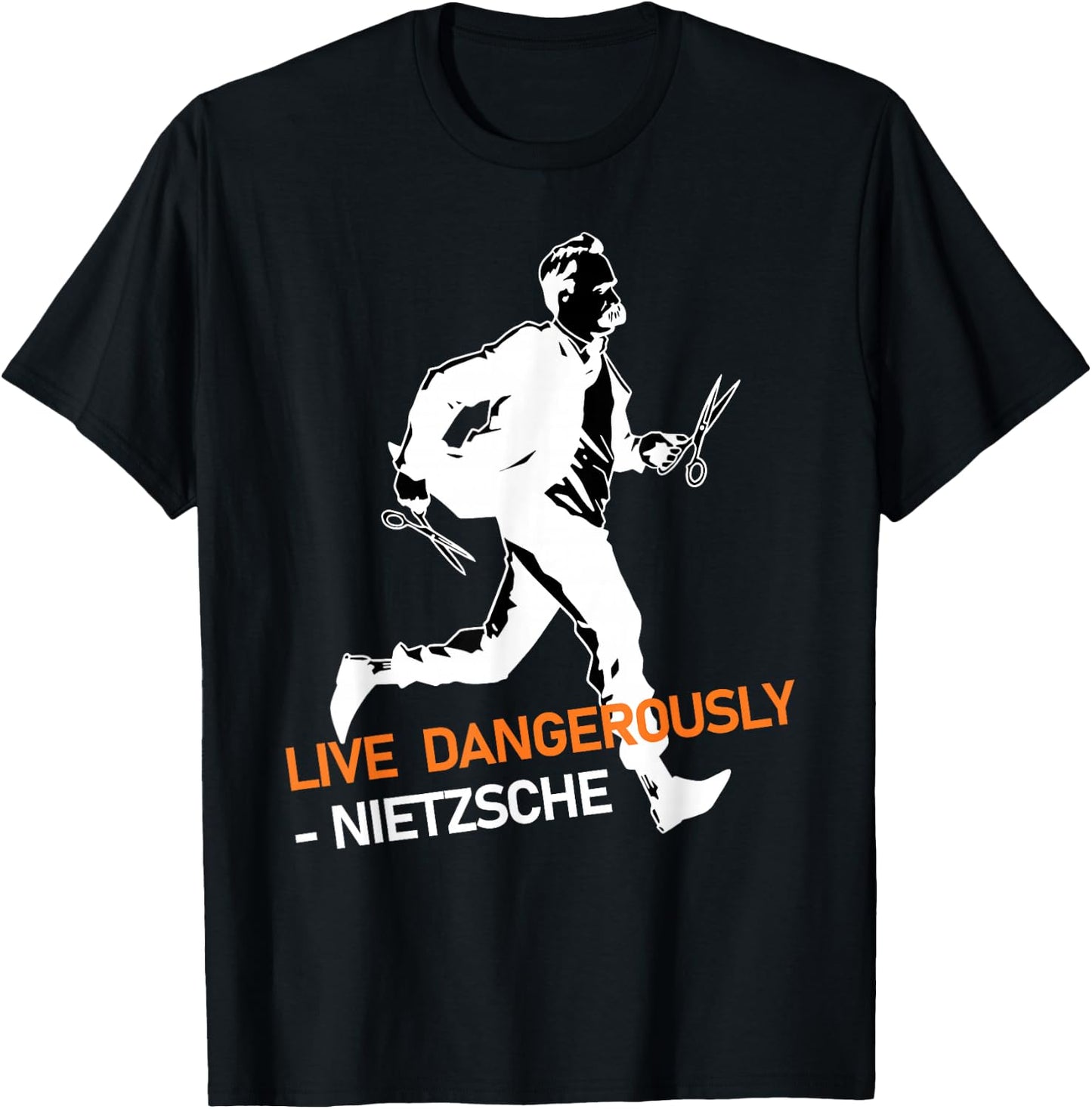 Friedrich Nietzsche Philosophy German Philosopher T-Shirt - T-Shirt | Black