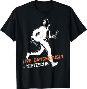 Friedrich Nietzsche Philosophy German Philosopher T-Shirt - T-Shirt | Black