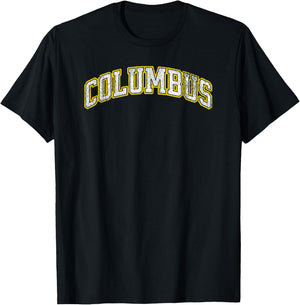 Columbus soccer vintage city T-Shirt - T-Shirt | Black