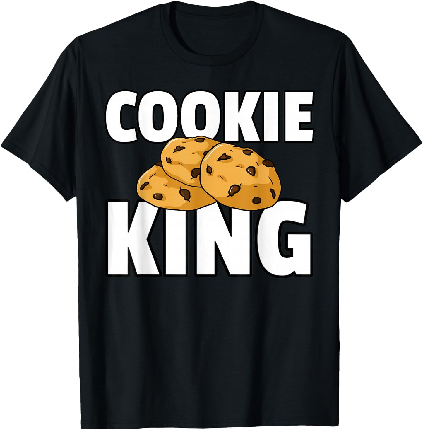 Cookie King Gift Chocolate Chip Dealer T-Shirt - T-Shirt | Black