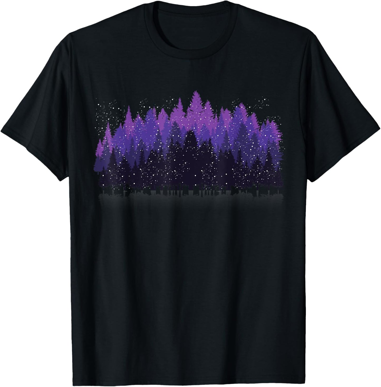 Trees Wildlife Nature Outdoor Forest T-Shirt - T-Shirt | Black