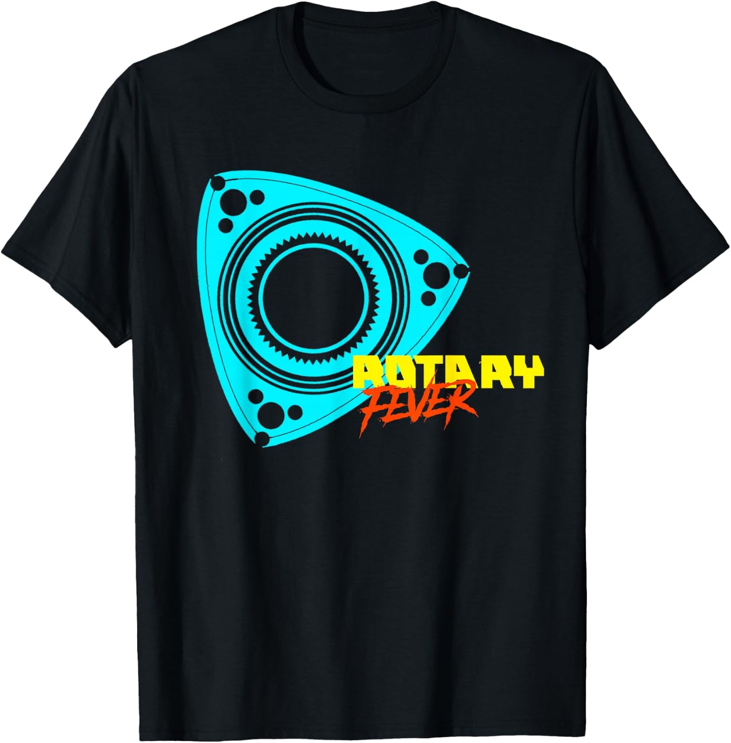 Rotary Fever Rotary Engine T-Shirt - T-Shirt | Black