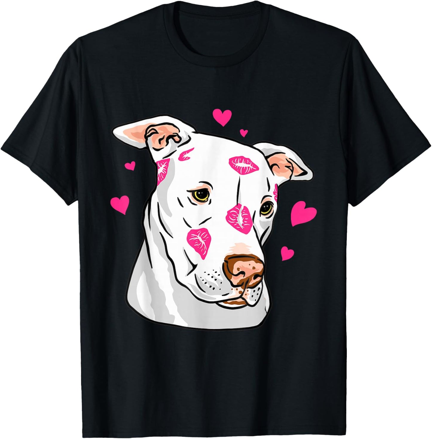 Pitbull Love Design Pitbull Moms Dads T-Shirt - T-Shirt | Black