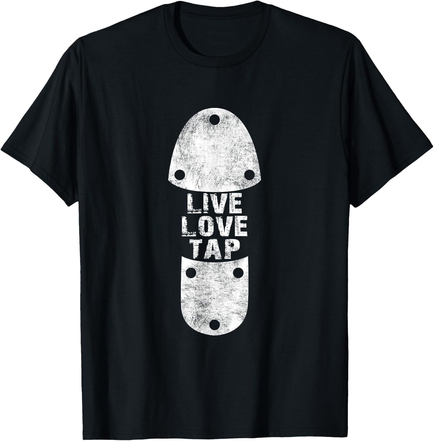 Tap Dances - Live Love Tap Distressed Gift Tap Dancers T-Shirt - T-Shirt | Black