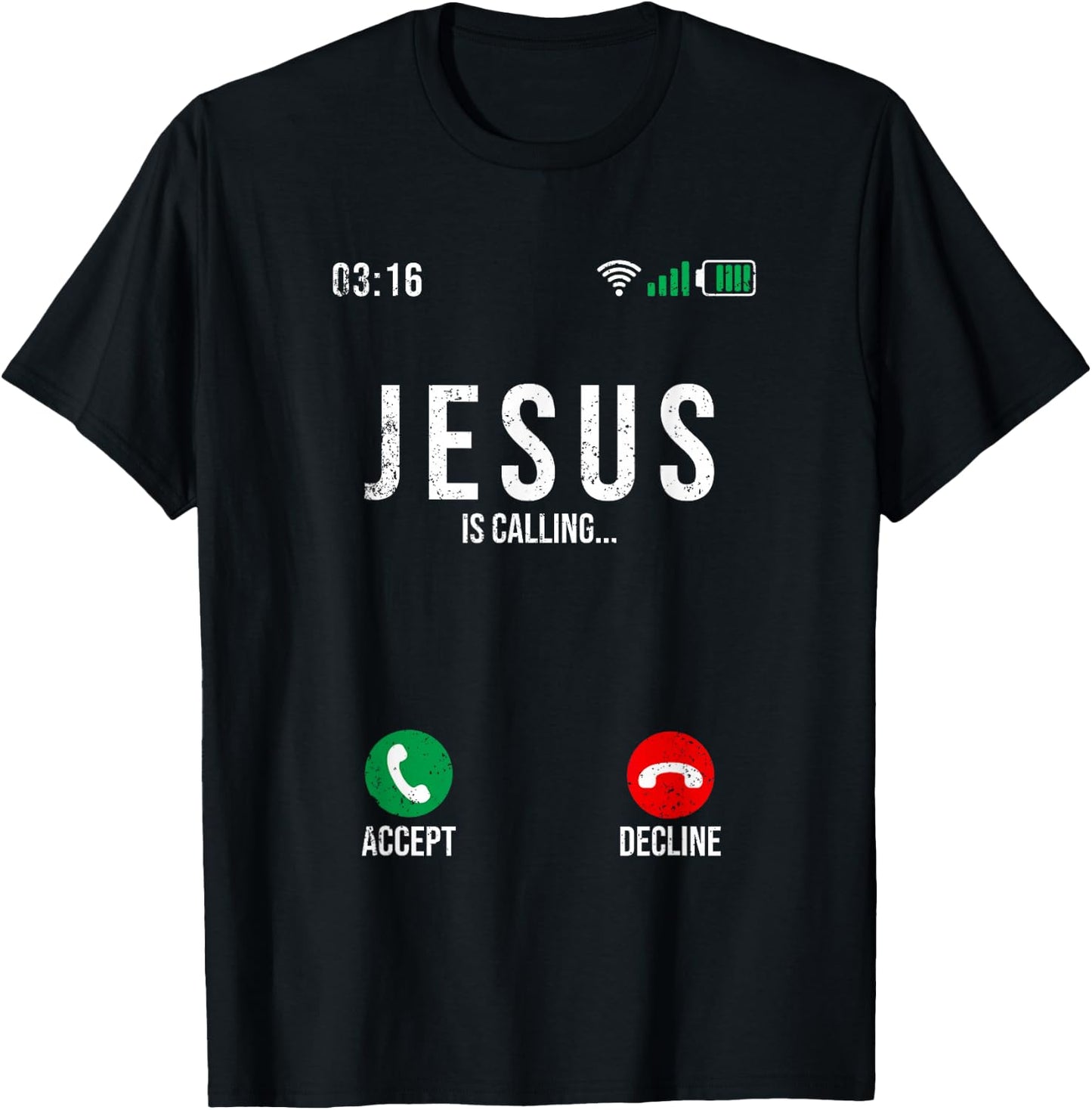 Jesus Is Calling - Jesus is calling I must go T-Shirt - T-Shirt | Black