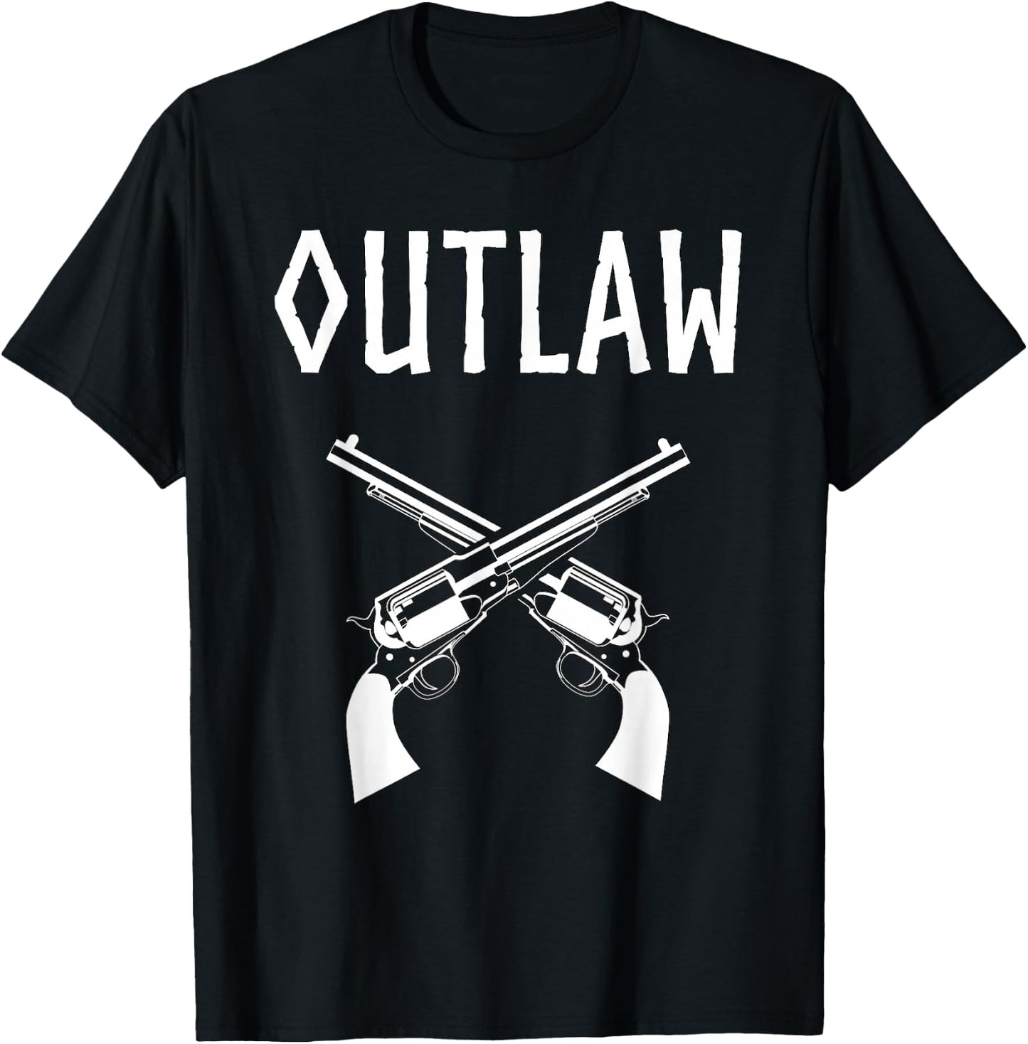 Outlaw Wild West Gunslinger T-Shirt - T-Shirt | Black