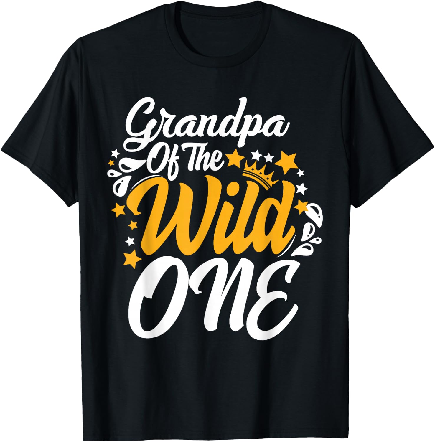 Grandpa of the wild one 1st Birthday party First Thing men T-Shirt - T-Shirt | Black
