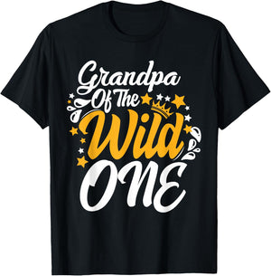 Grandpa of the wild one 1st Birthday party First Thing men T-Shirt - T-Shirt | Black