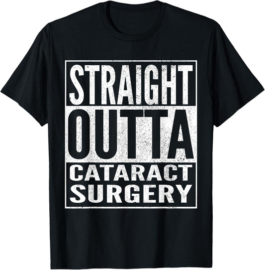Cataract Surgery Recovery Funny Get Well Soon T-Shirt - T-Shirt | Black
