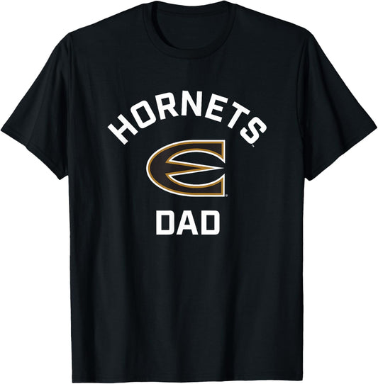 Emporia State University ESU Hornets Arched Dad T-Shirt - T-Shirt | Black
