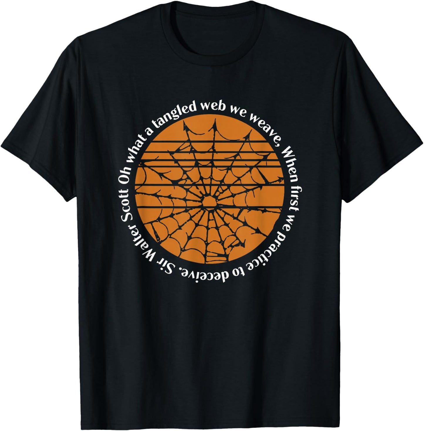 Halloween Sir Walter Scott Tangled Web We Weave T-Shirt - T-Shirt | Black