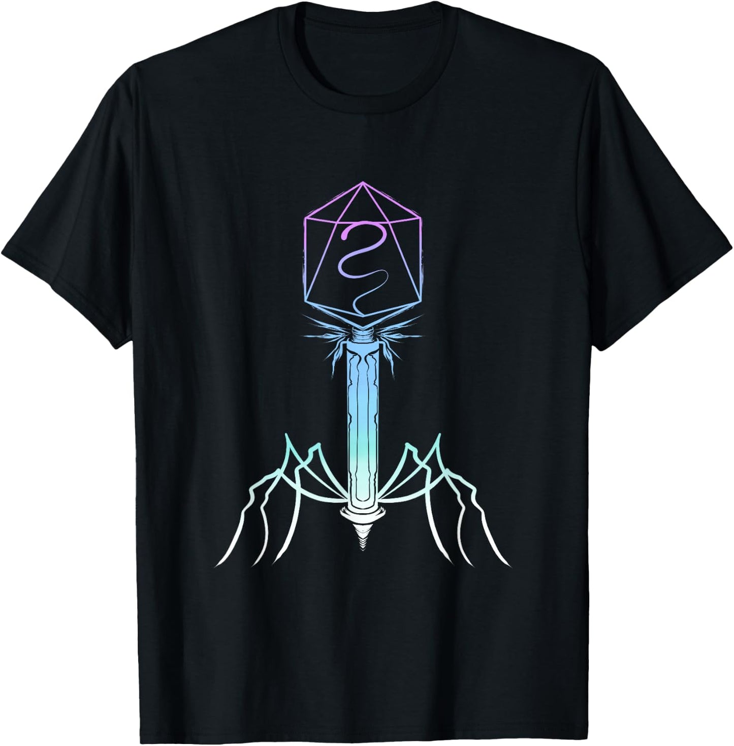 Microbiology Virus Biology Virology Viral Bacteriophage T-Shirt - T-Shirt | Black