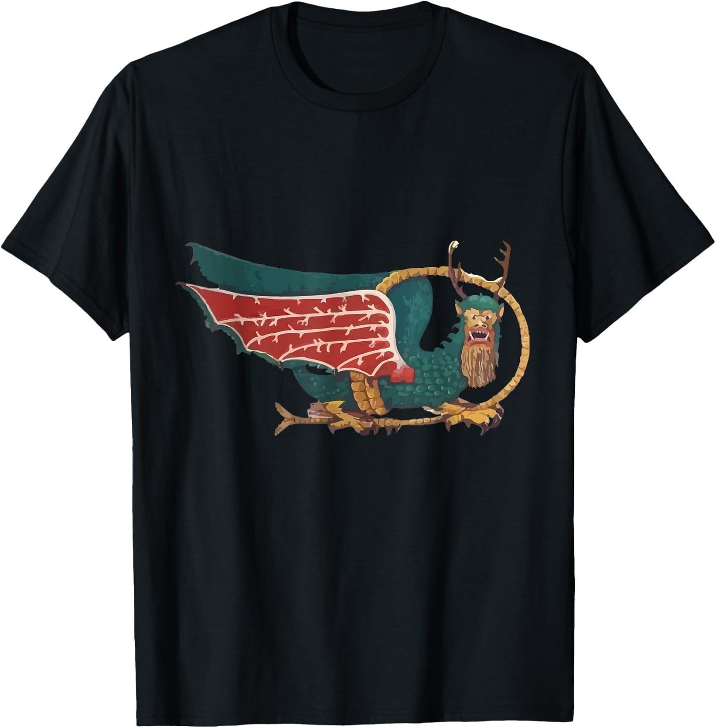 Indian Bird Piasa Dragon Lewis & Clark Expedition T-Shirt - T-Shirt | Black