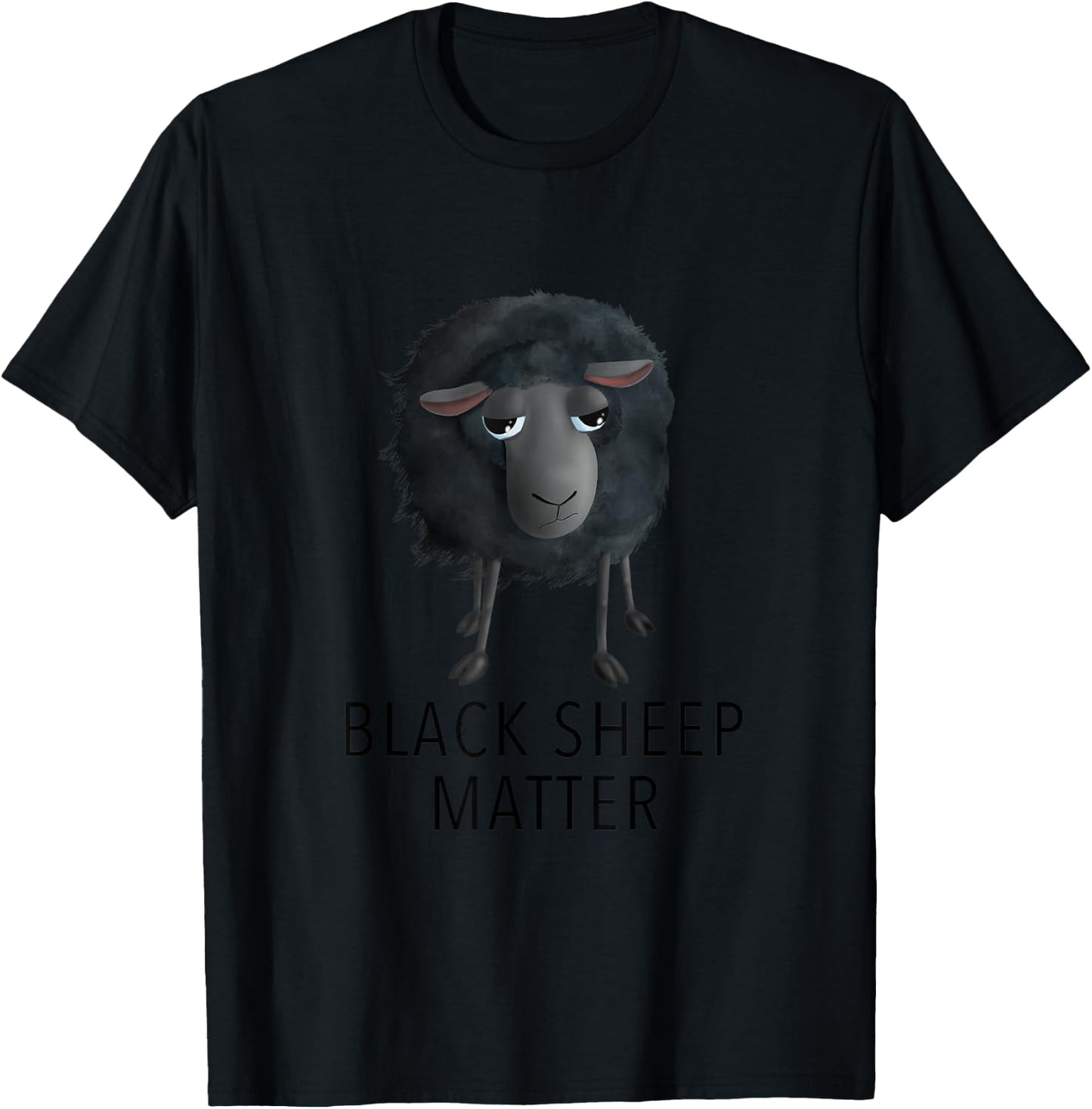 Sweet Sheep - Black Sheep Matter (D010-0908B) T-Shirt - T-Shirt | Black