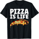 Cool Pizza Women Hawaiian Pizza Lovers Italian Food T-Shirt - T-Shirt | Black