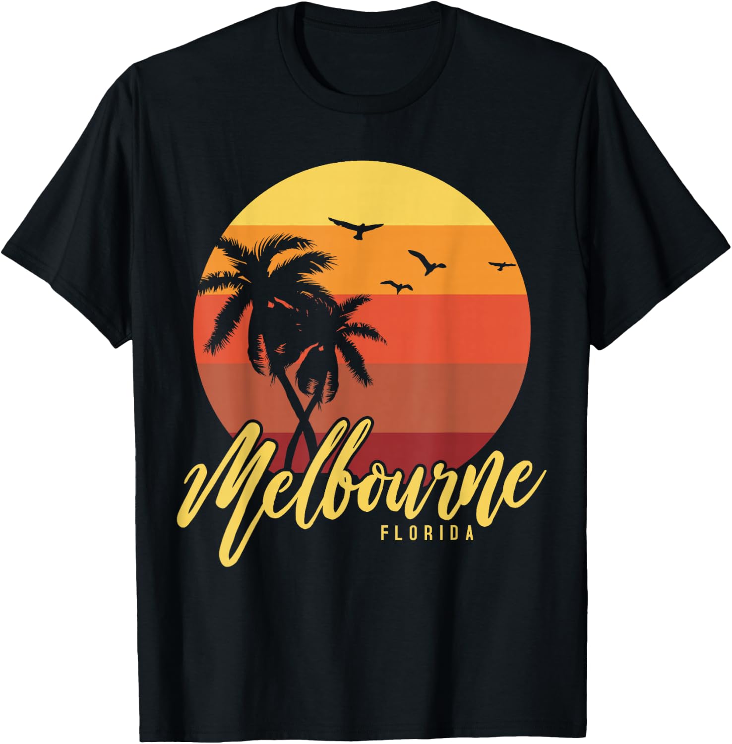 Melbourne Florida T-Shirt - T-Shirt | Black