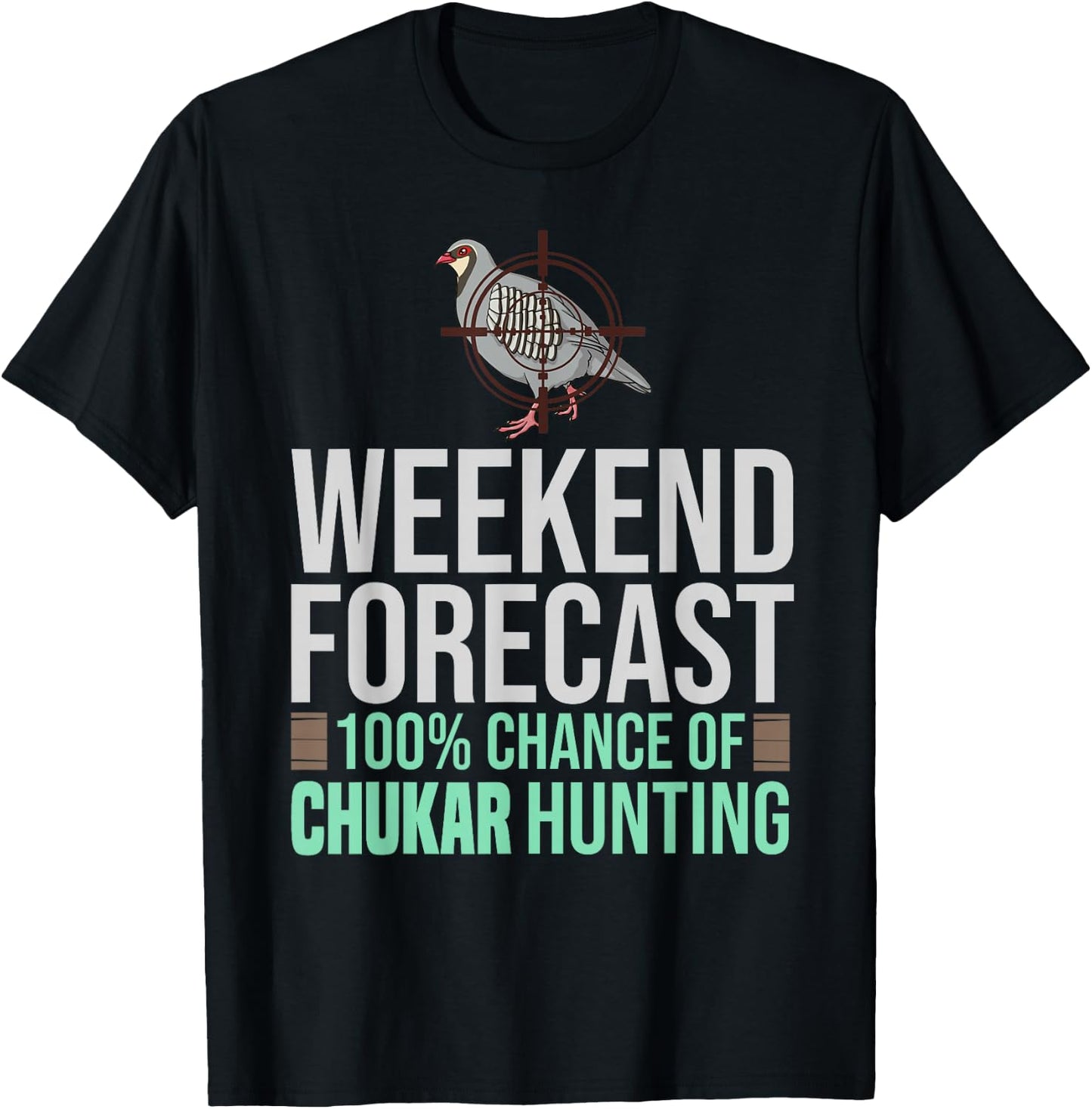 Chukar Hunting Bird Hunter Season T-Shirt - T-Shirt | Black