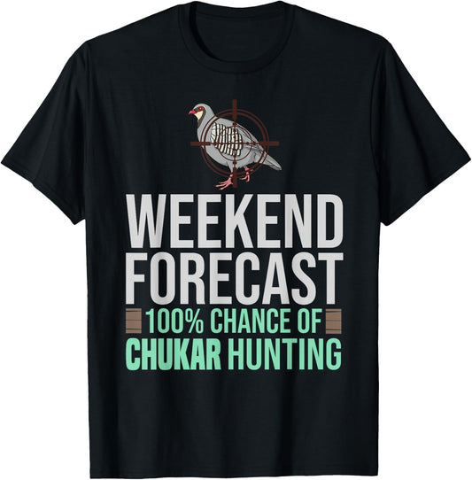Chukar Hunting Bird Hunter Season T-Shirt - T-Shirt | Black