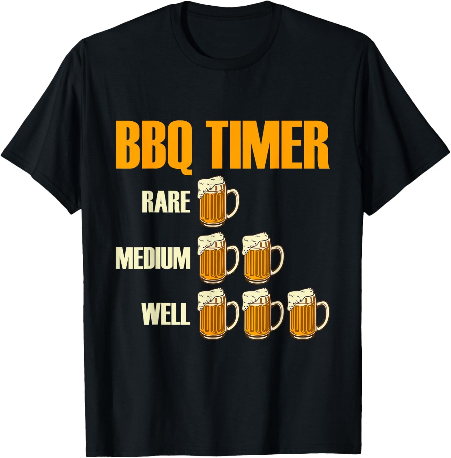BBQ Timer Barbecue T-Shirt - T-Shirt | Black
