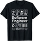 Software Engineer Funny Description T-Shirt - T-Shirt | Black