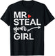 Valentines Day Mr Steal Your Girl Toddler Boys Kids Youth T-Shirt - T-Shirt | Black