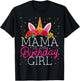 Mama of the Birthday Girl Unicorn Mom Family Matching T-Shirt - T-Shirt | Black