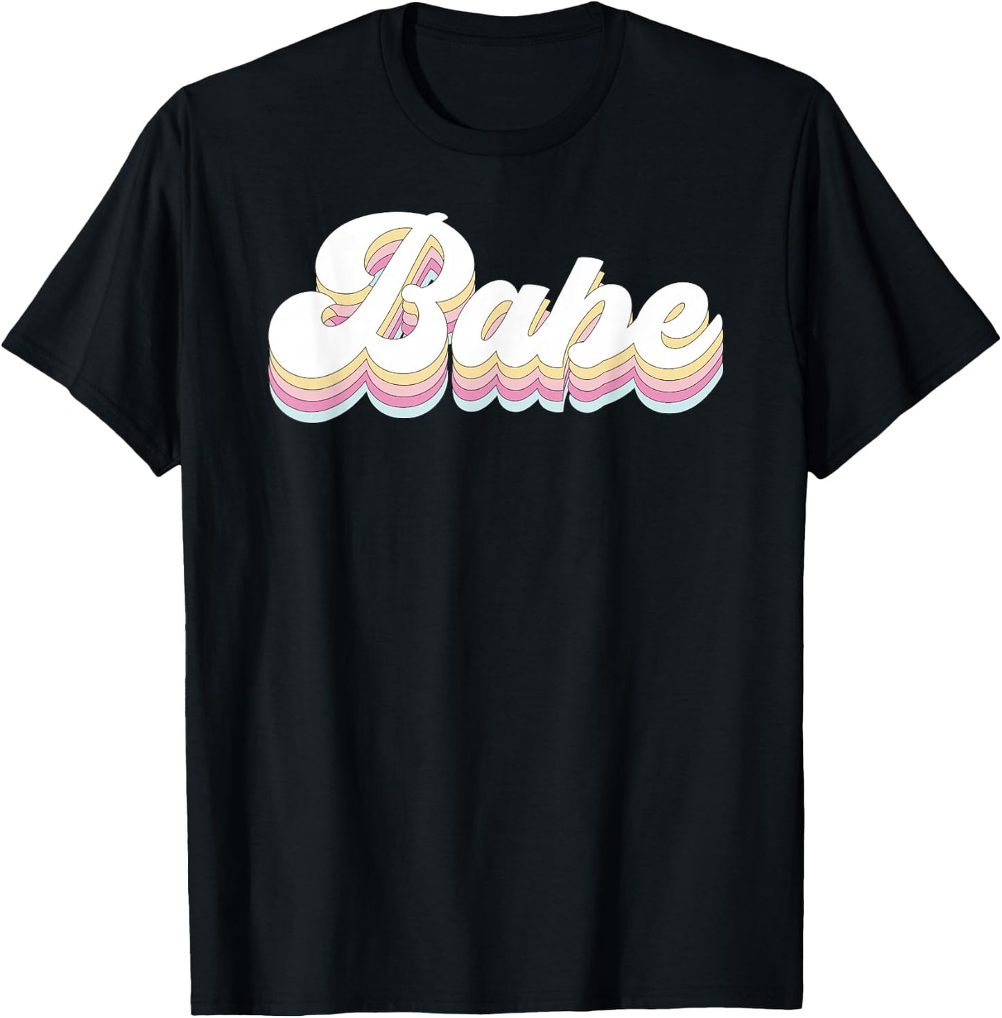 Vintage Retro Babe Bridal Bachelorette Party Matching Gift Small T-Shirt - T-Shirt | Black