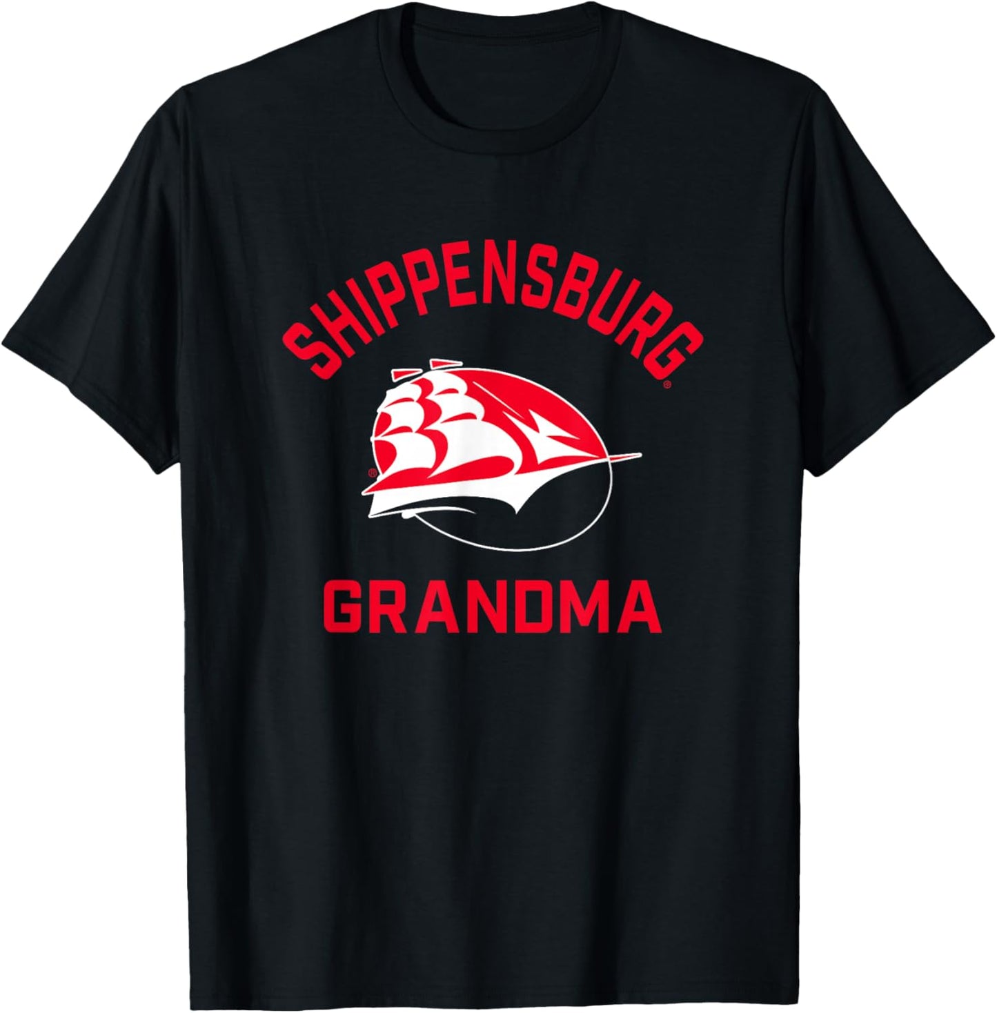 Shippensburg University Raiders Arched Grandma T-Shirt - T-Shirt | Black