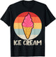 Ice Cream Retro T-Shirt - T-Shirt | Black