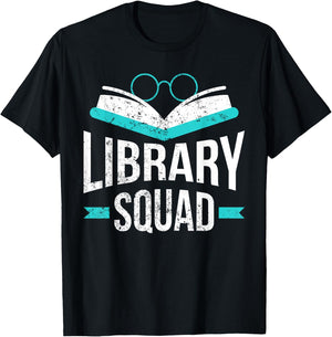 Library Squad T-Shirt - T-Shirt | Black