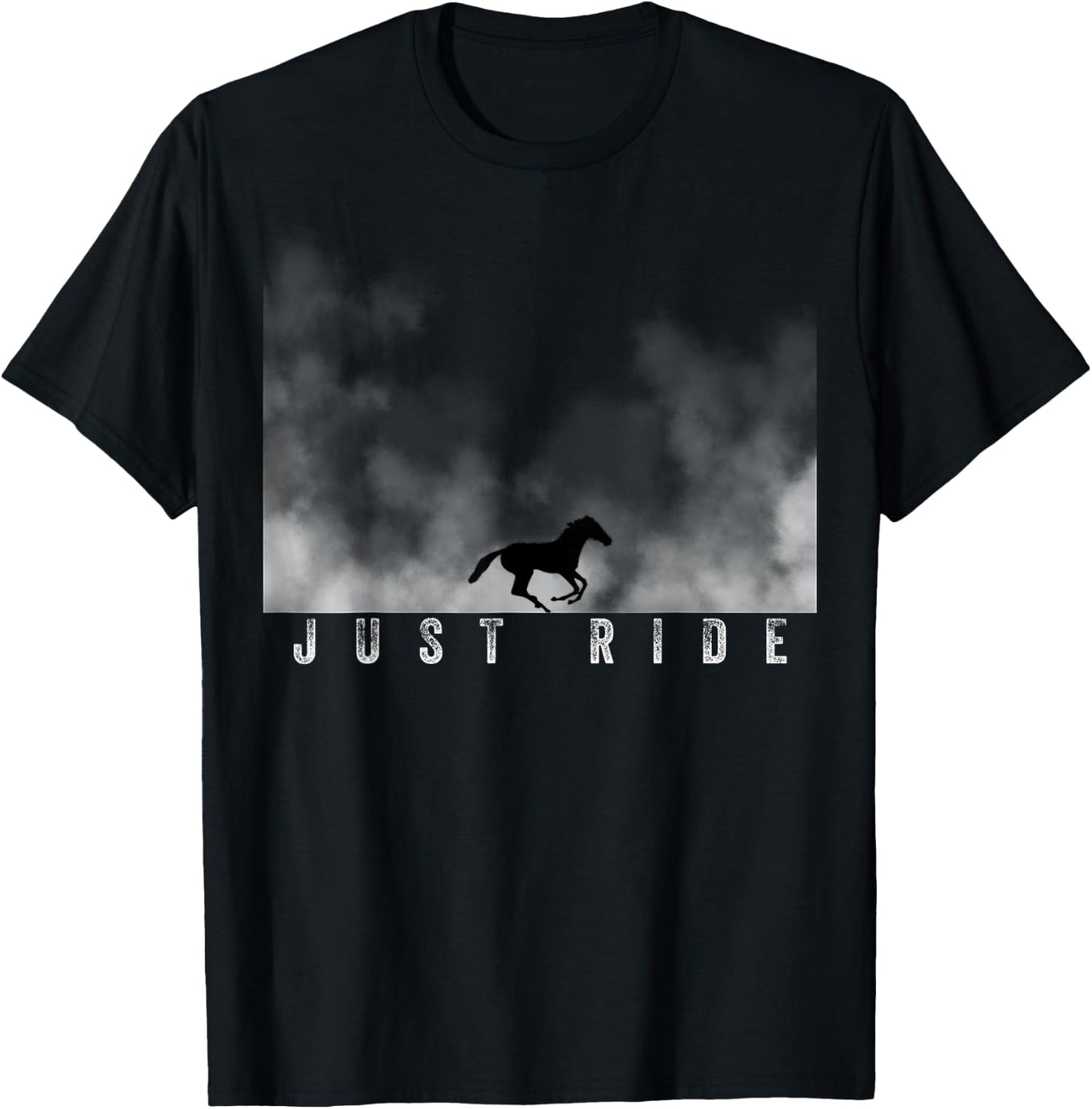 Horse riding Just Ride Horses , Small T-Shirt - T-Shirt | Black