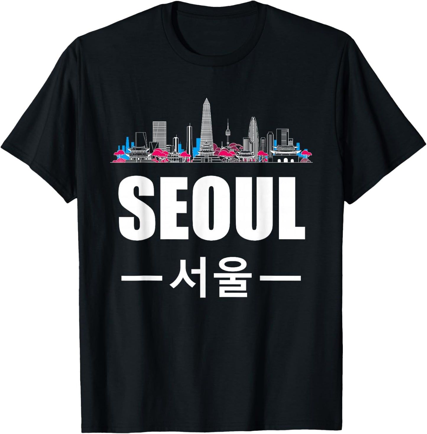 Seoul Kpop South Korea Korean Pop Gift T-Shirt - T-Shirt | Black