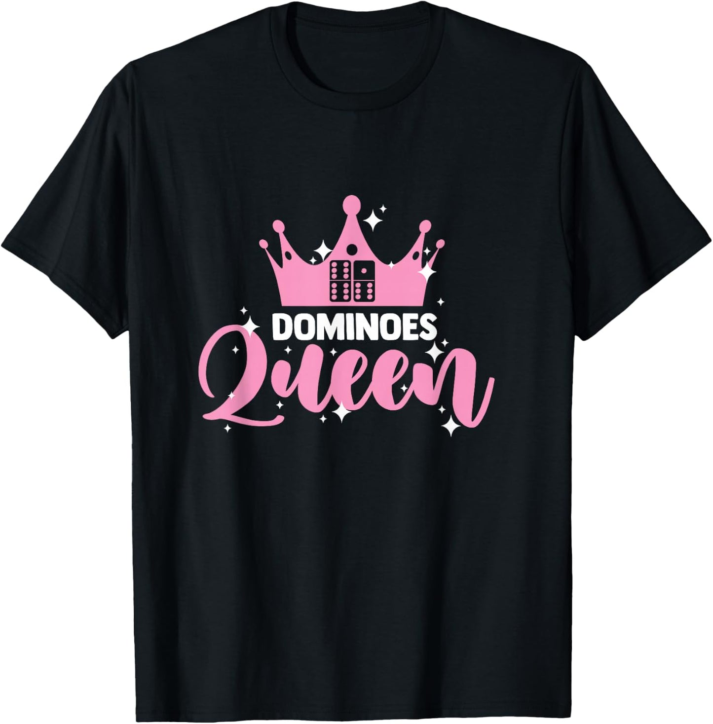 Dominoes Queen for an Domino Player T-Shirt - T-Shirt | Black