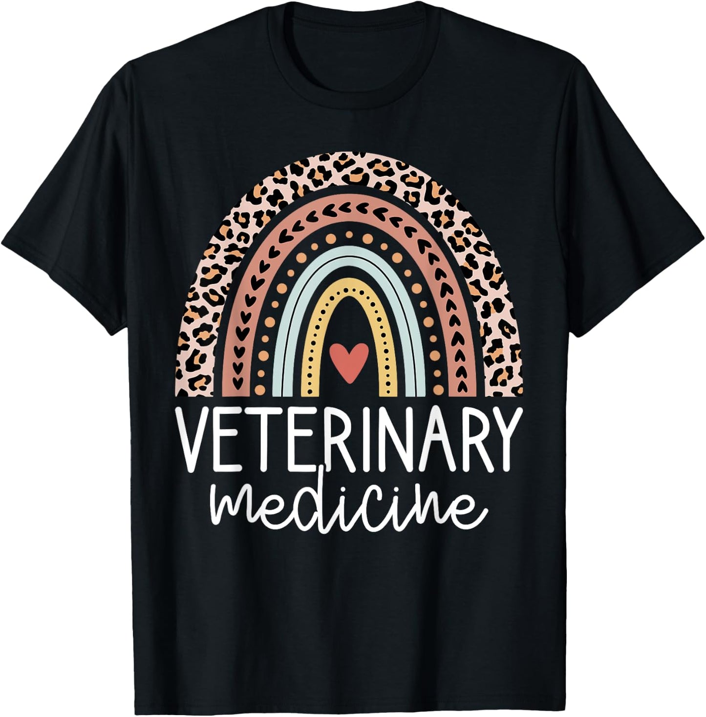 Funny Veterinary Medicine Vet Med Veterinarian Appreciation T-Shirt - T-Shirt | Black