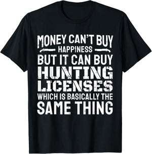 Funny Hunting Saying Hunter I Hunting License T-Shirt - T-Shirt | Black