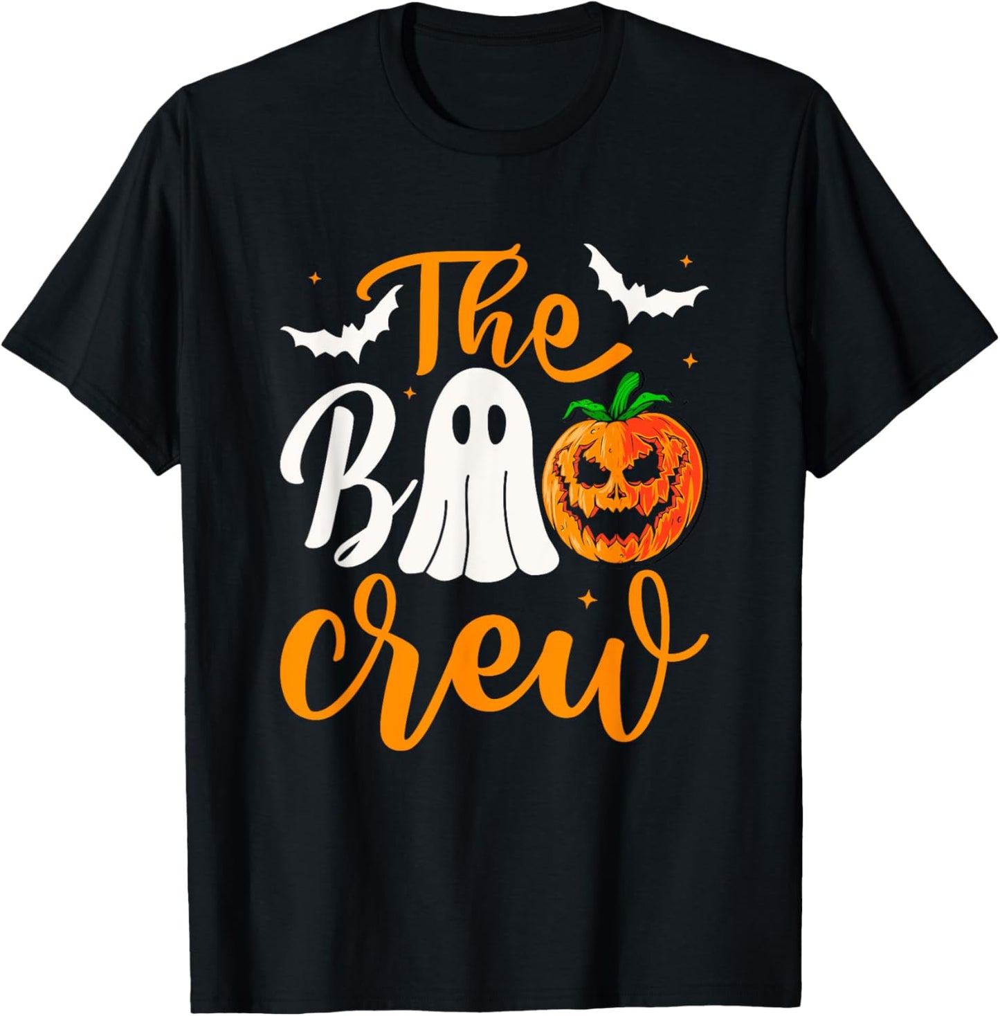 Halloween The Boo Crew - Cute Ghost - Spooky Family Matching T-Shirt - T-Shirt | Black