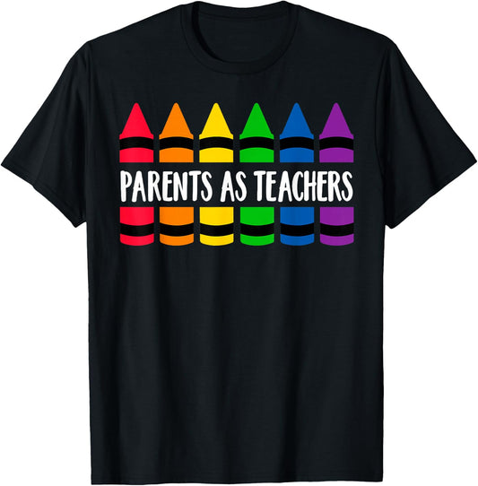 Parents As Teacher Crayon - CRAY Teacher T-Shirt - T-Shirt | Black