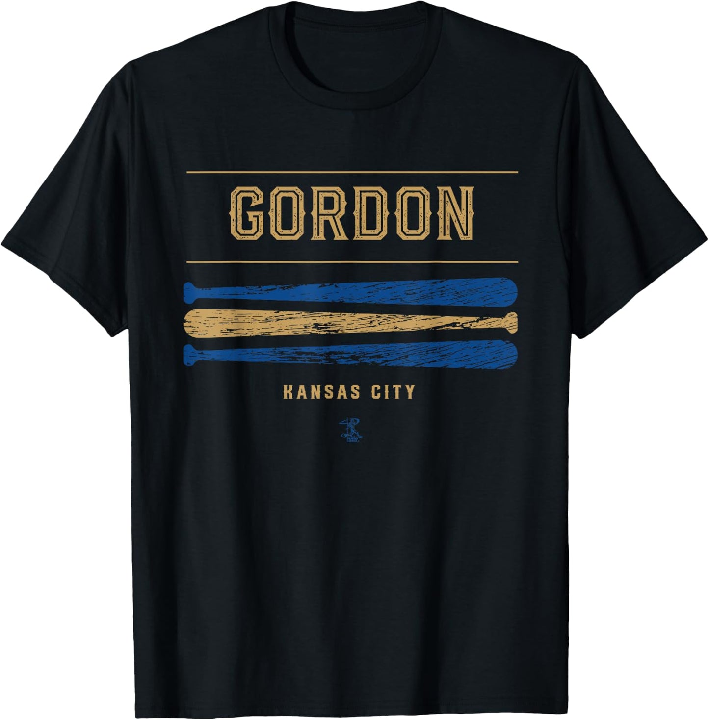 Alex Gordon Vintage Baseball Bat Gameday T-Shirt - T-Shirt | Black