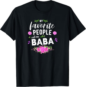 My Favorite People Call Me Baba Serbian Grandma T-Shirt - T-Shirt | Black