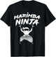 Marimba Ninja Funny Marching Band Percussion Gift Men Boys T-Shirt - T-Shirt | Black